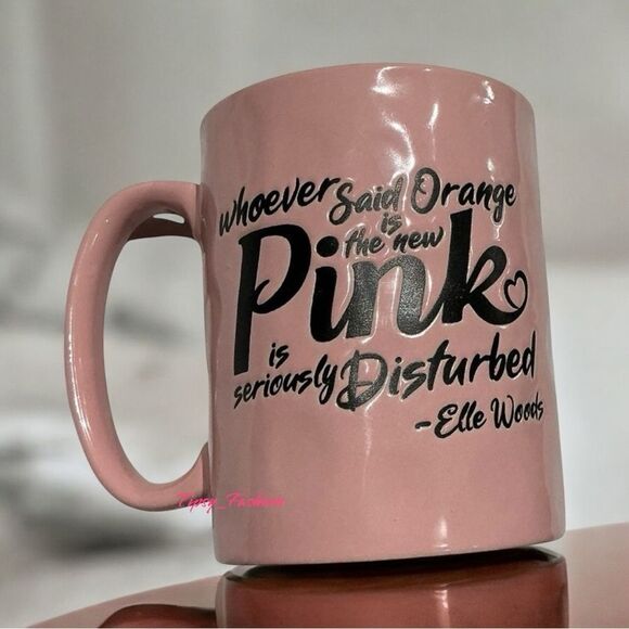 Legally Blonde Coffee Mug Cup Orange is the new Pink Elle Woods - Picture 1 of 4